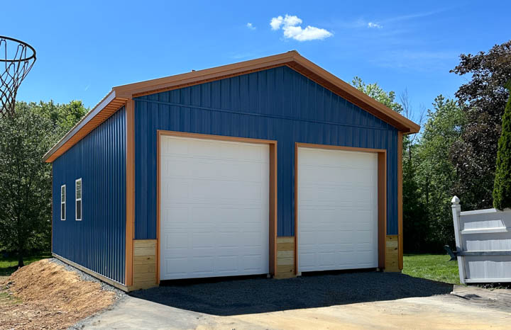 24x38 Pole Barn Garage In Gilbertsville PA Extreme Pole Buildings