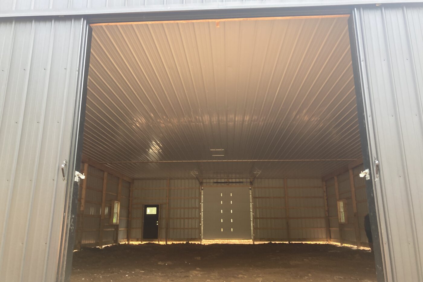 40x60 Pole Barn for Livestock Interior