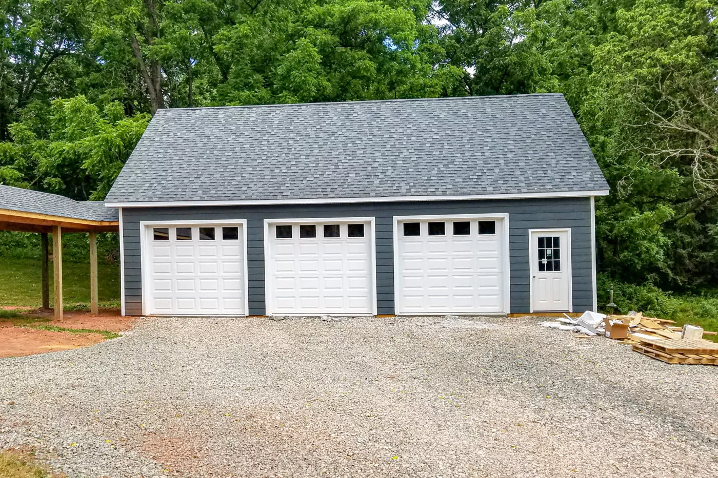30x40 pole barn 3 car garage