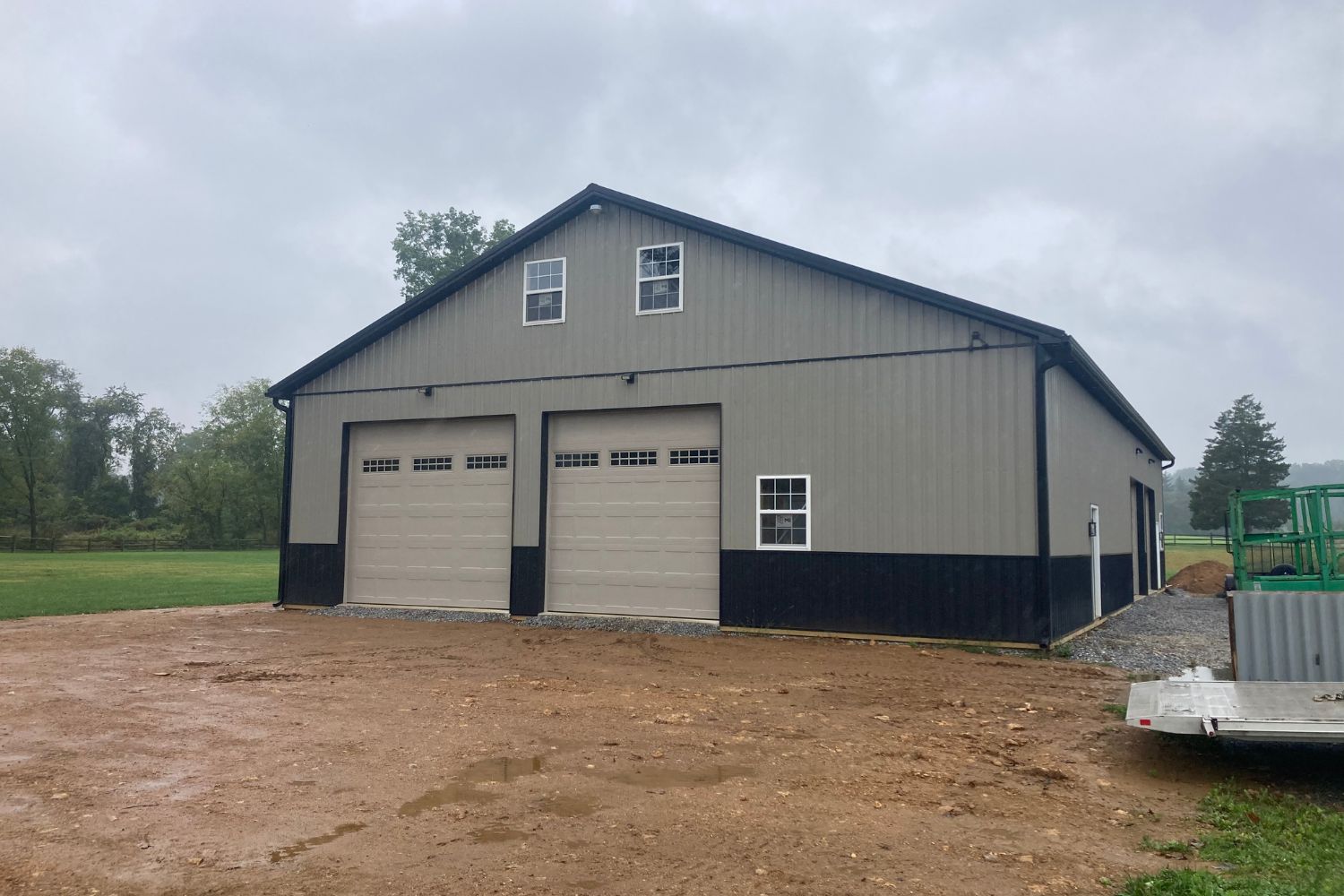 50x80 Pole Barn Garage in Chester Springs PA