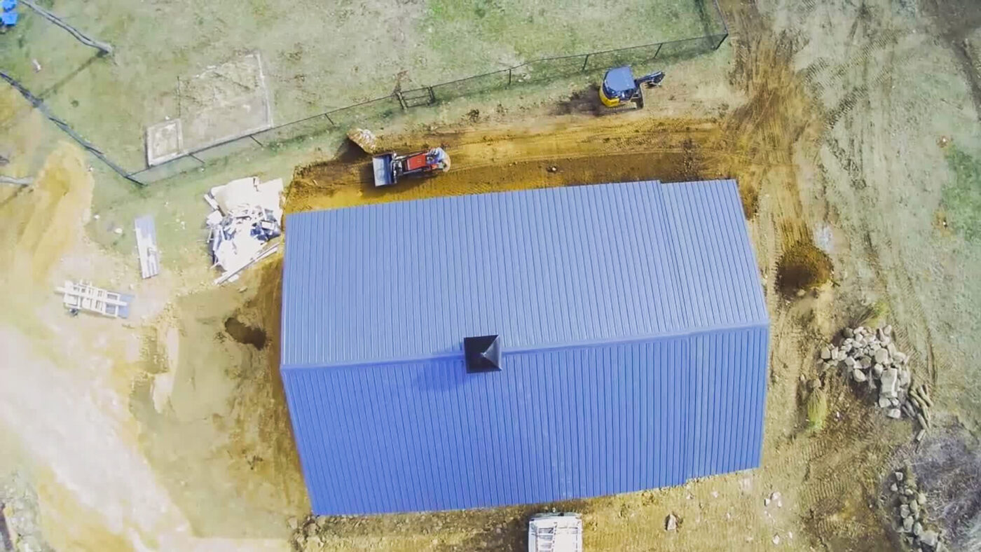 32x40 pole barn in mendham for landscaping