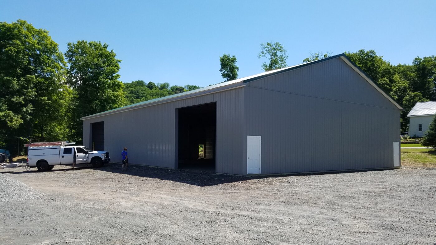 charcoal commercial pole barn